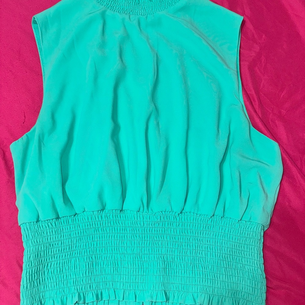 Sophie & Kate Elegant Teal Sleeveless Top